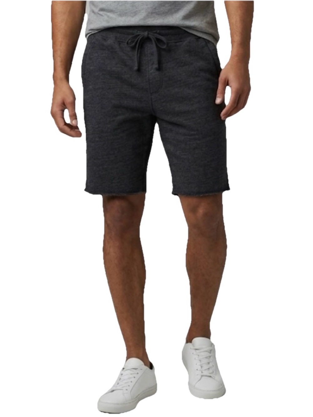 Spiritual Gangster Men's Drawstring Sweatshorts Dark Heather Gray Size Medium